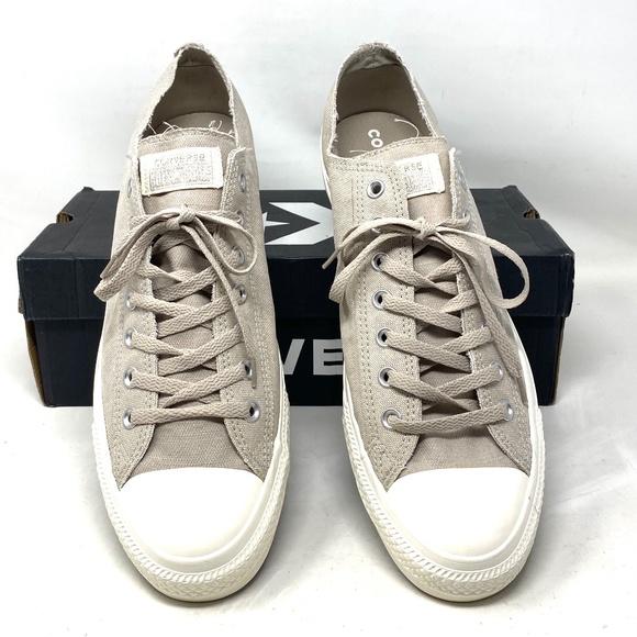 Converse Chuck Taylor OX Sneakers Low Top For Men Egret Canvas Casual 164098F - Picture 3 of 10